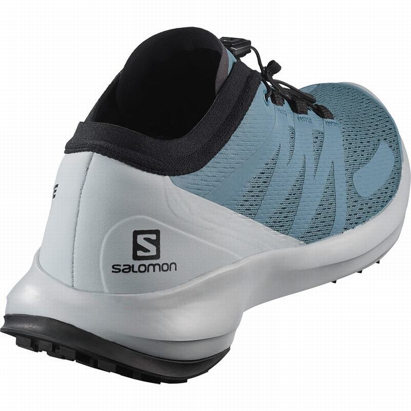 Men's Salomon SENSE FLOW Trail Running Shoes Green | MRNEJA-608