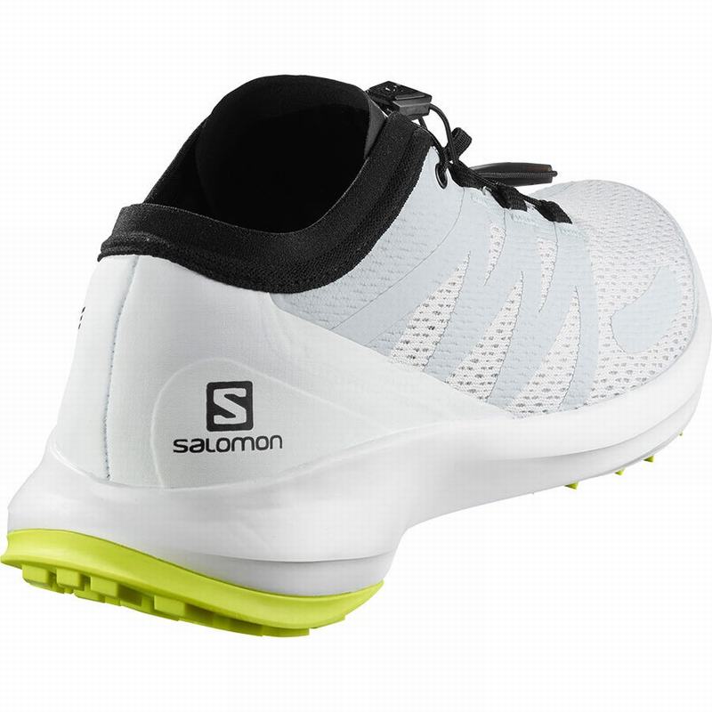 Men's Salomon SENSE FLOW Trail Running Shoes White / Grey | YDMZTC-206