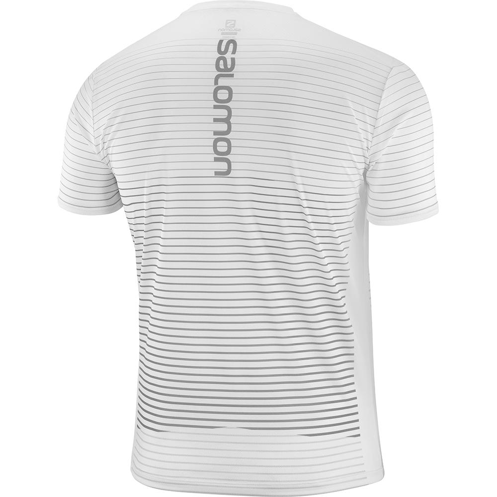 Men's Salomon SENSE M T Shirts White | TLMREU-643