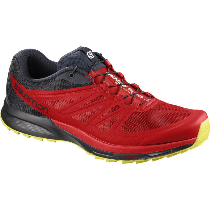 Men\'s Salomon SENSE PRO 2 Trail Running Shoes Red / Black | GRYOCT-061
