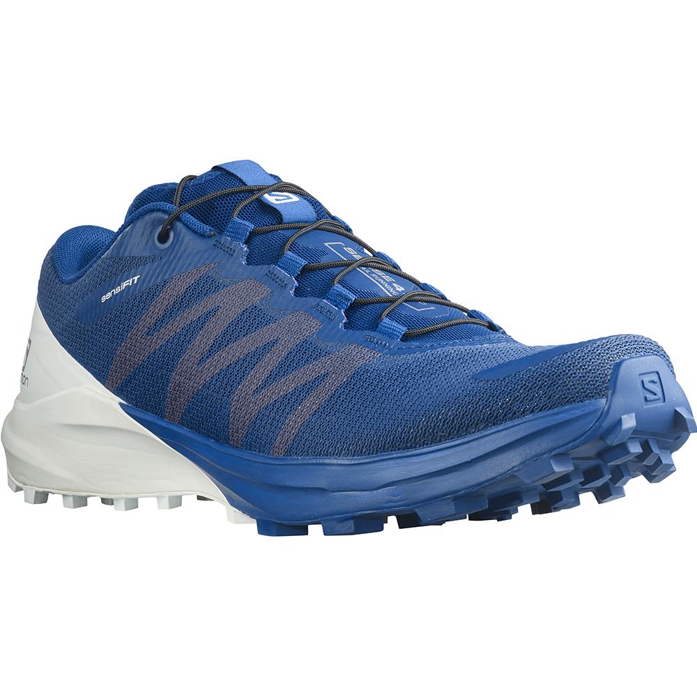 Men's Salomon SENSE PRO 4 Road Running Shoes Navy | FXQIEL-960