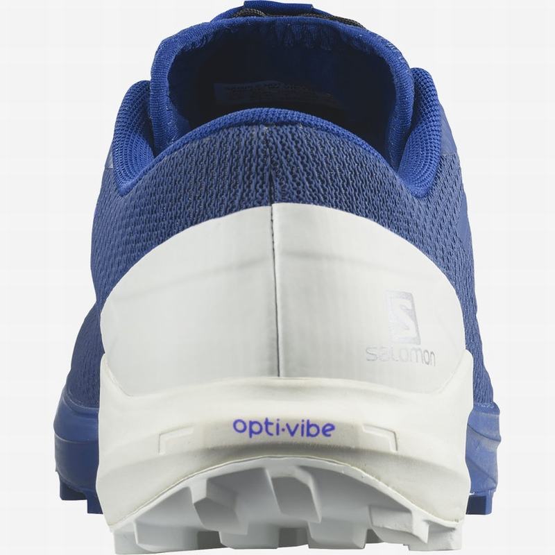 Men's Salomon SENSE PRO 4 Trail Running Shoes White / Apricot | NPXCSH-368