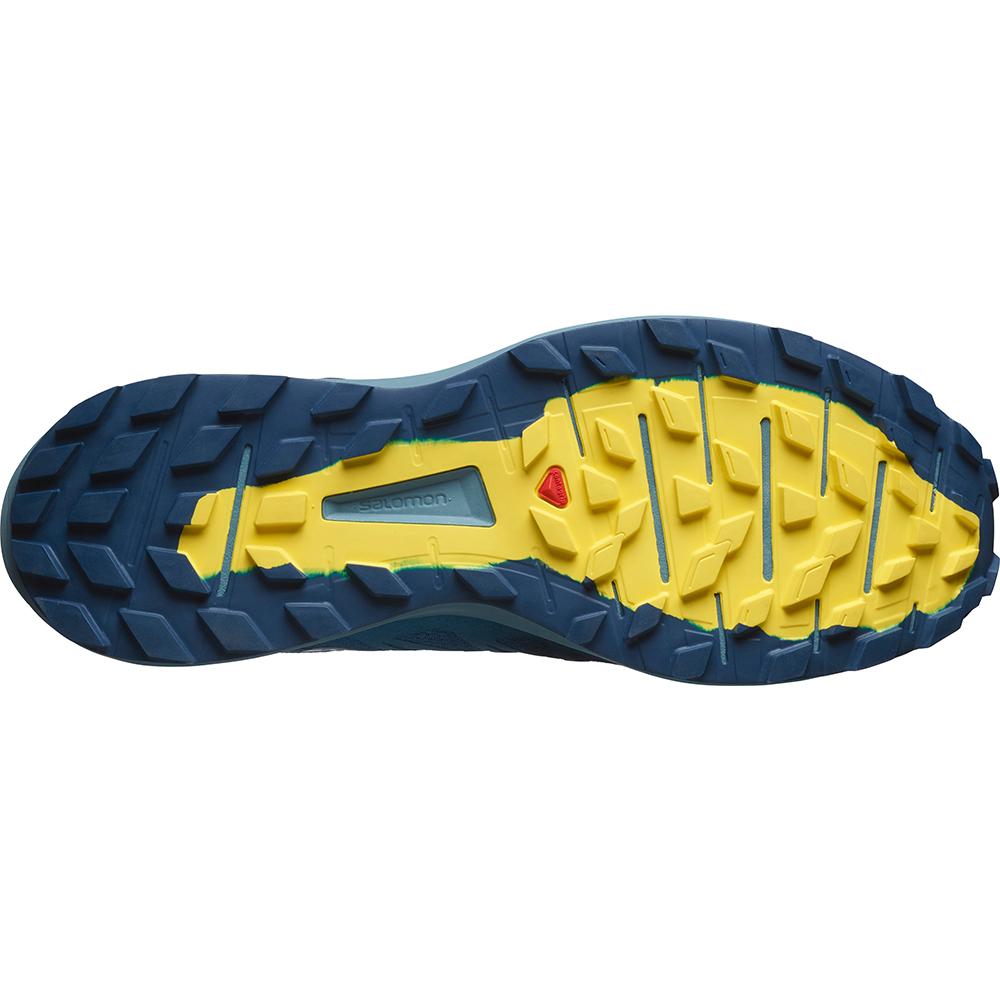 Men's Salomon SENSE RIDE 3 Road Running Shoes Blue | VZJAOX-496