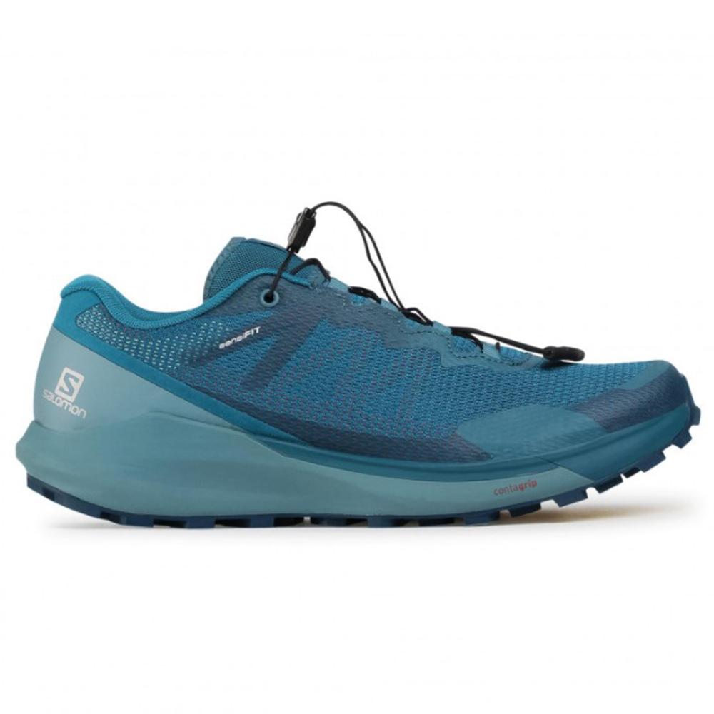Men\'s Salomon SENSE RIDE 3 Road Running Shoes Blue | VZJAOX-496