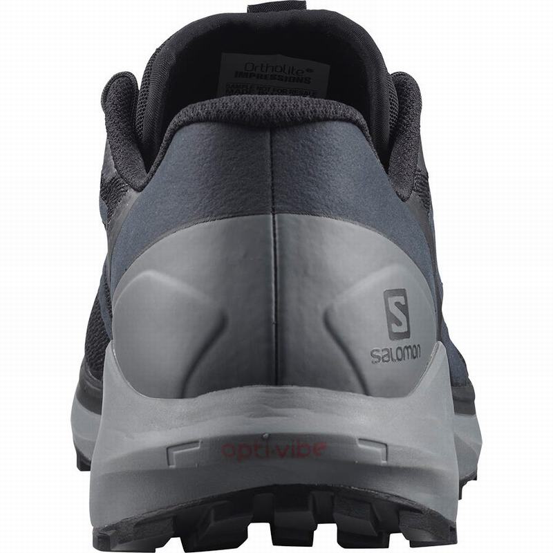 Men's Salomon SENSE RIDE 4 Running Shoes Black | BERCZJ-614