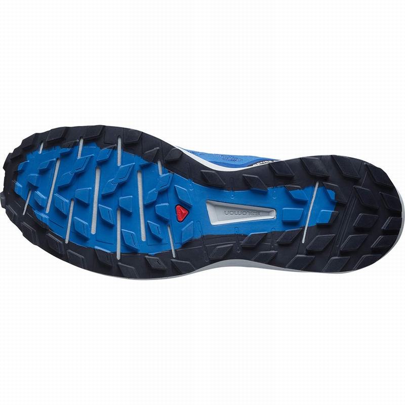 Men's Salomon SENSE RIDE 4 Running Shoes Blue | VKBWPQ-325