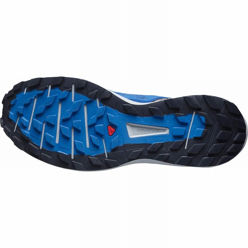 Men's Salomon SENSE RIDE 4 Trail Running Shoes Blue | VTUKPZ-895