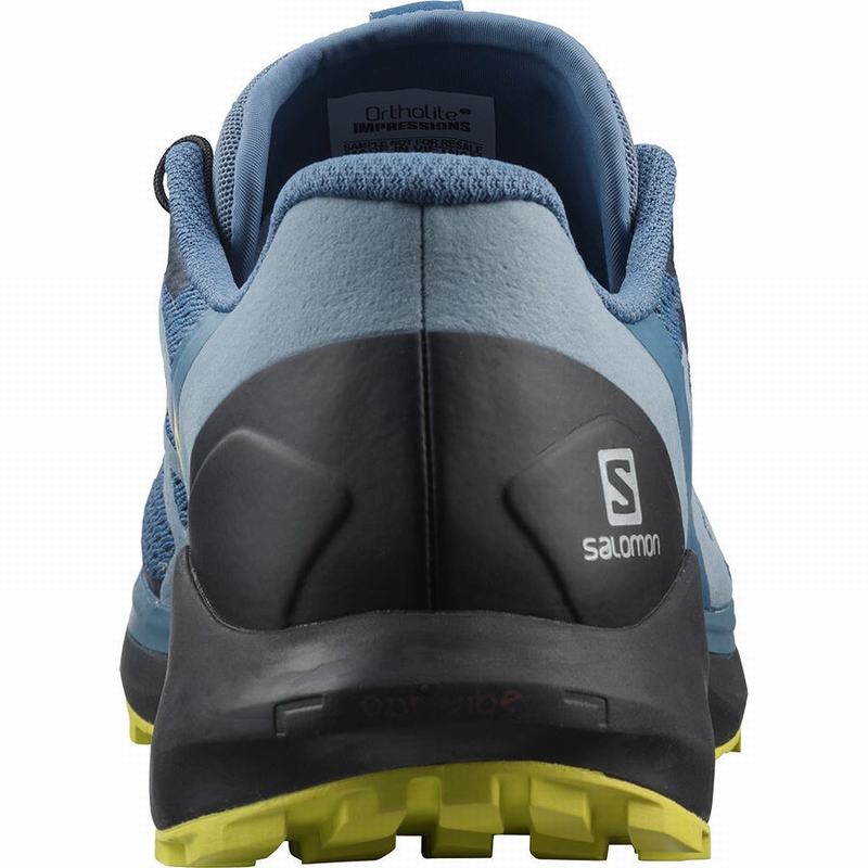 Men's Salomon SENSE RIDE 4 Trail Running Shoes Blue / Black | WAULMZ-278