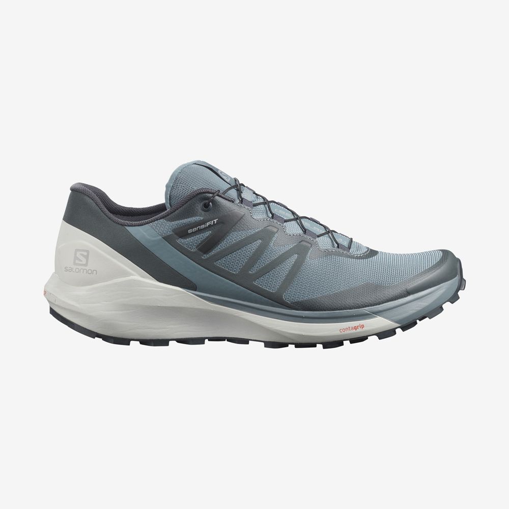 Men\'s Salomon SENSE RIDE 4 Trail Running Shoes Mint | ZQDVIW-306