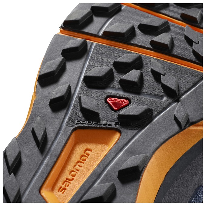 Men's Salomon SENSE RIDE Trail Running Shoes Dark Red / Orange | RSEQBY-819