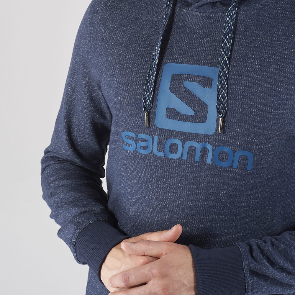 Men's Salomon SHIFT HOODIE M Midlayers Navy | PRHSWZ-128