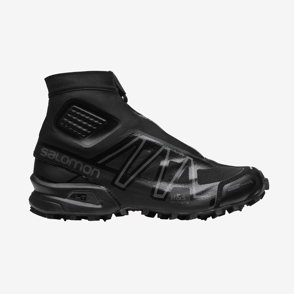 Men\'s Salomon SNOWCROSS ADVANCED Sneakers Black | BKRZCW-015