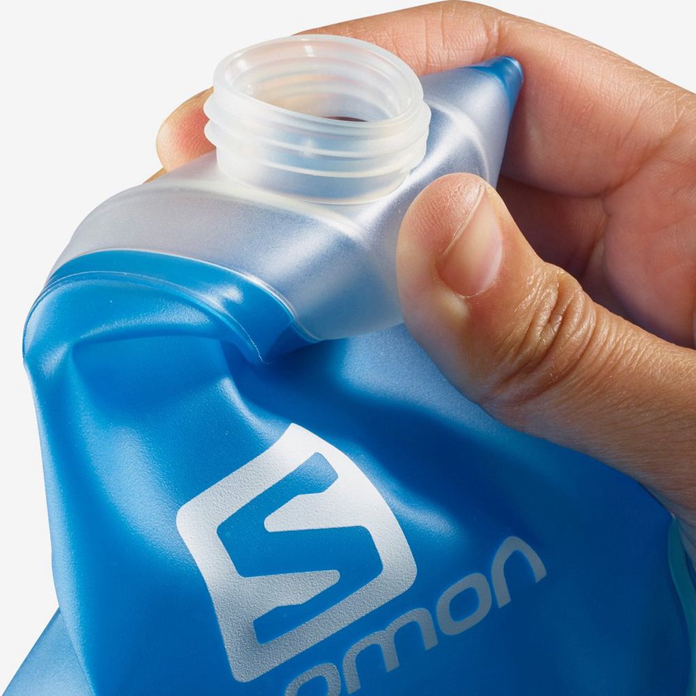 Men's Salomon SOFT FLASK 500ML/17OZ Packs Blue | KHBGCO-081