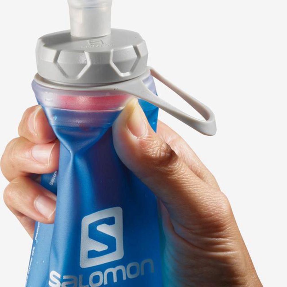 Men's Salomon SOFT FLASK 500ML/17OZ XA Packs Blue | AVLQBC-490