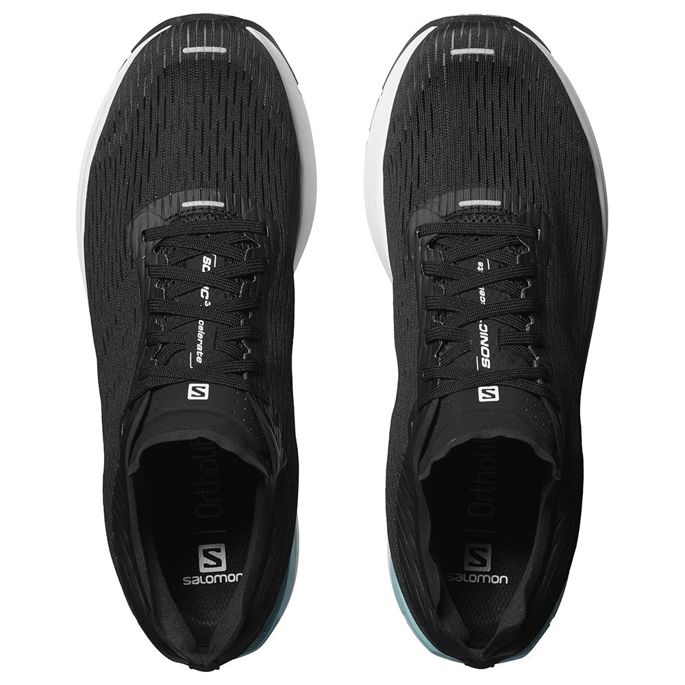 Men's Salomon SONIC 3 ACCELERATE Road Running Shoes Black | BRLSMX-068