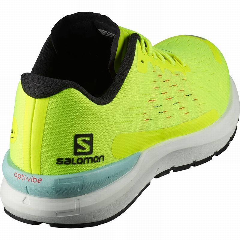 Men's Salomon SONIC 3 BALANCE Running Shoes Yellow / White | CUWKJN-045