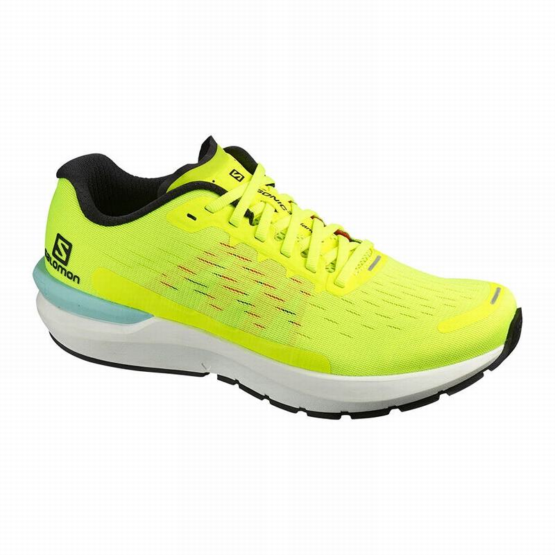 Men\'s Salomon SONIC 3 BALANCE Running Shoes Yellow / White | CUWKJN-045