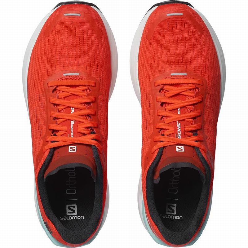 Men's Salomon SONIC 3 BALANCE Running Shoes Red | HJMPQX-932