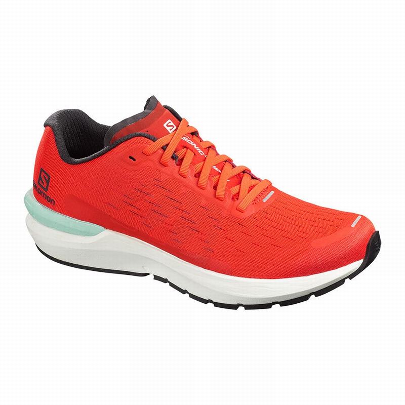 Men\'s Salomon SONIC 3 BALANCE Running Shoes Red | HJMPQX-932