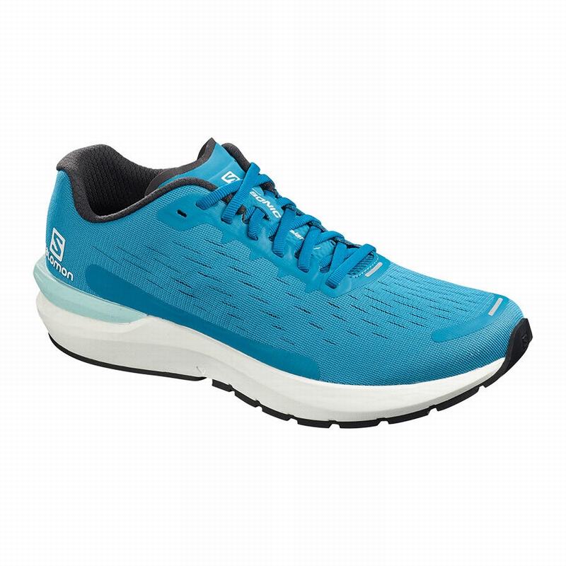 Men\'s Salomon SONIC 3 BALANCE Running Shoes Blue | KVZNHO-894
