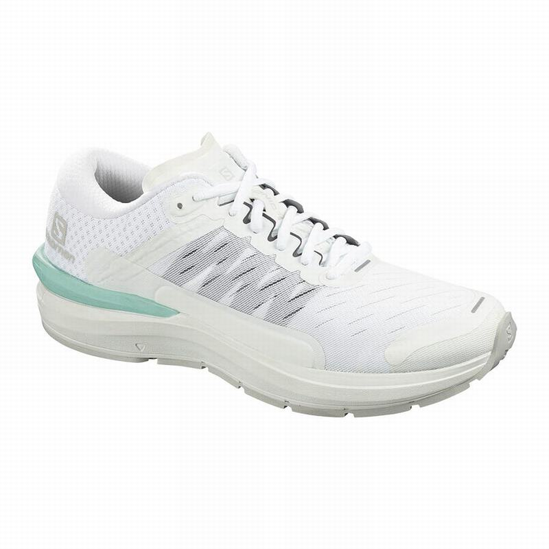 Men\'s Salomon SONIC 3 CONFIDENCE Running Shoes White | VEIXGR-035