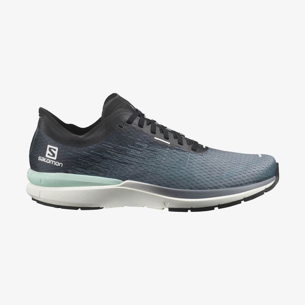 Men\'s Salomon SONIC 4 ACCELERATE Road Running Shoes Turquoise | LYZQXV-987