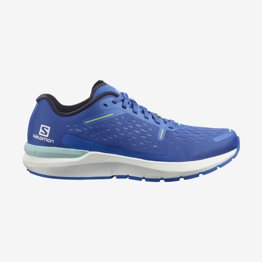 Men\'s Salomon SONIC 4 BALANCE Road Running Shoes Blue | DWHFNR-105