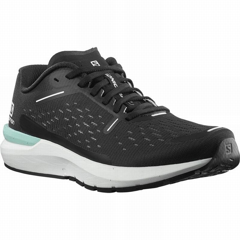 Men's Salomon SONIC 4 BALANCE Road Running Shoes Black / White | QUPXJV-146