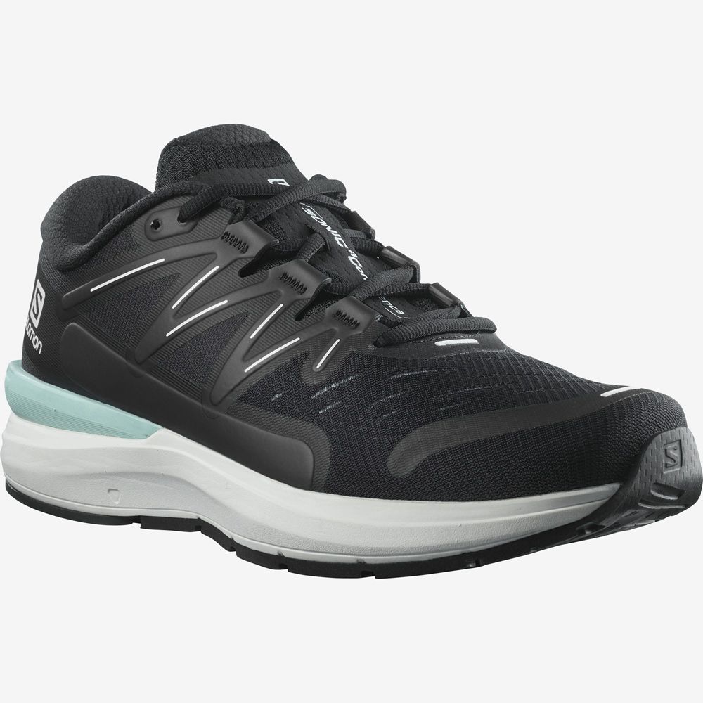 Men's Salomon SONIC 4 CONFIDENCE Road Running Shoes Black | YWAISO-710