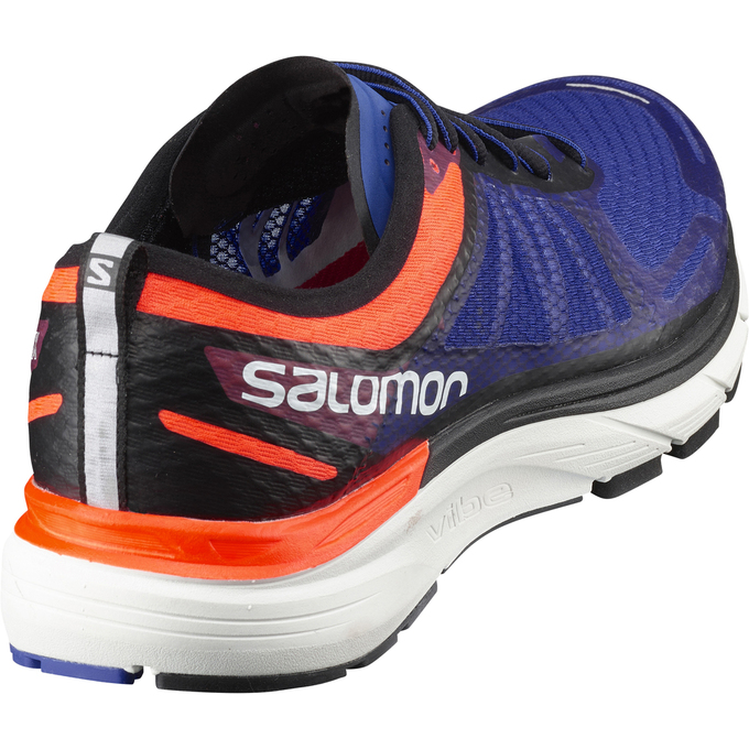 Men's Salomon SONIC RA MAX Running Shoes Navy / Black / White | KJZROH-802