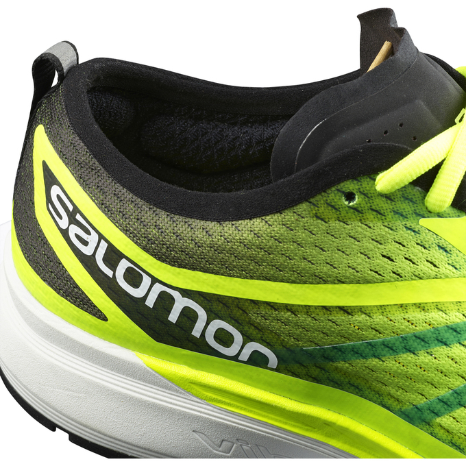 Men's Salomon SONIC RA PRO Running Shoes Fluorescent Yellow | ZTNECB-571