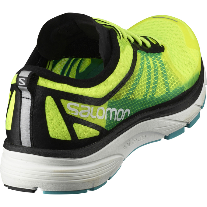 Men's Salomon SONIC RA Running Shoes Black / White | TDPCXQ-032