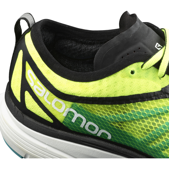 Men's Salomon SONIC RA Running Shoes Fluorescent Yellow | WBOFIK-578