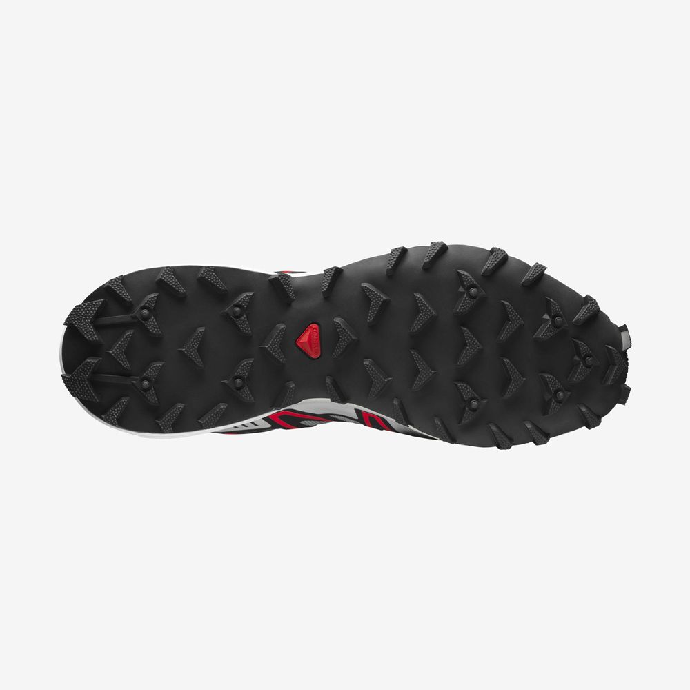 Men's Salomon SPEEDCROSS 3 Sneakers Black / White | AHCFLP-601