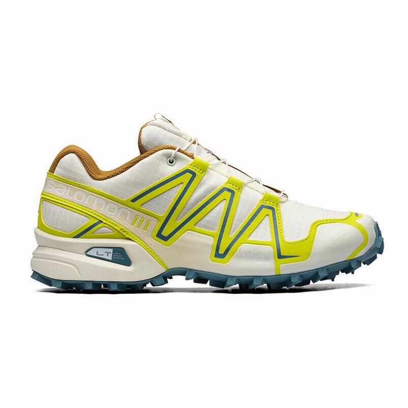 Men\'s Salomon SPEEDCROSS 3 Trail Running Shoes Beige / Rose | EWVKRF-831