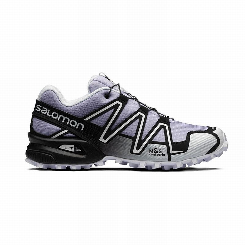 Men\'s Salomon SPEEDCROSS 3 Trail Running Shoes Purple / Black | FQBCIA-150