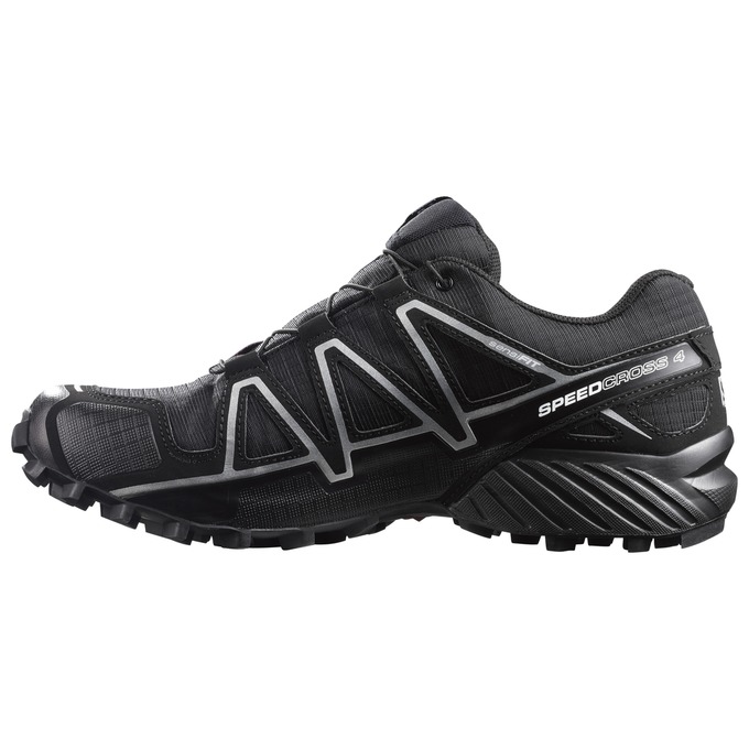 Men's Salomon SPEEDCROSS 4 GTX Trail Running Shoes Black | EKIFYL-409