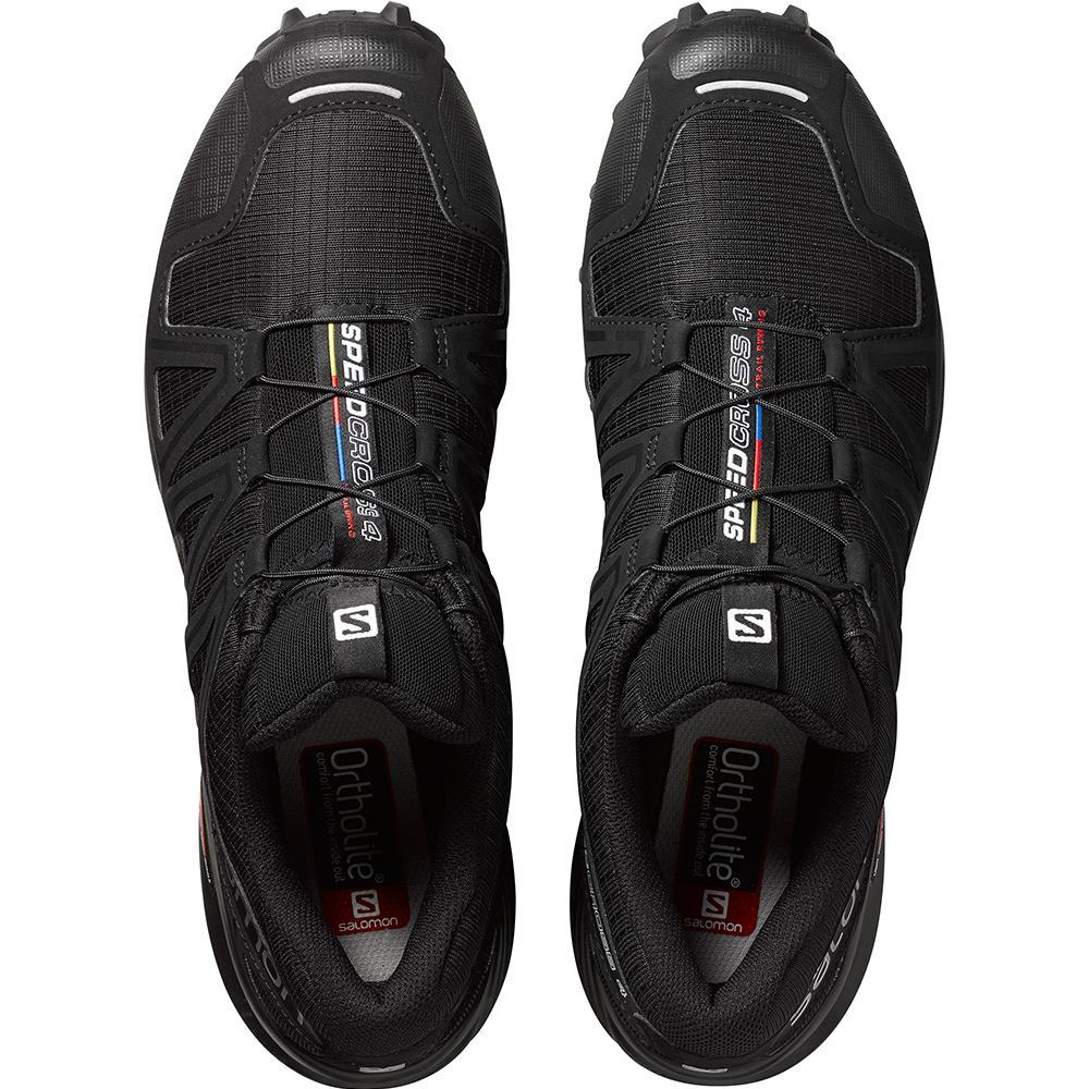Men's Salomon SPEEDCROSS 4 Running Shoes Black | JDOCML-187