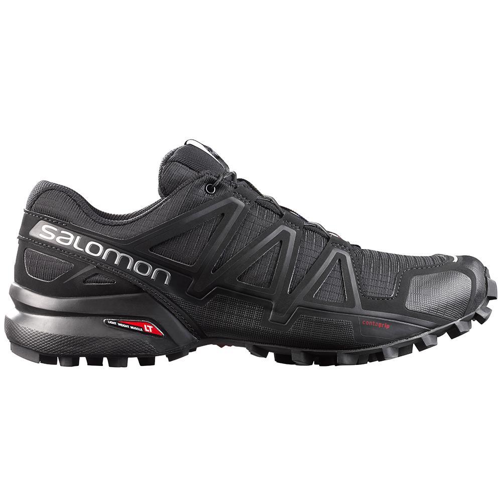 Men\'s Salomon SPEEDCROSS 4 Running Shoes Black | JDOCML-187