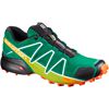 Men's Salomon SPEEDCROSS 4 Trail Running Shoes Green | YHQDZF-760