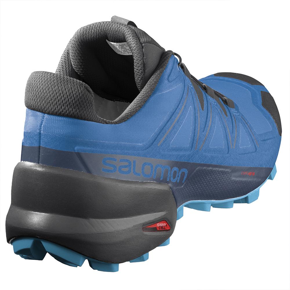 Men's Salomon SPEEDCROSS 5 Trail Running Shoes Indigo | DHCMVN-643