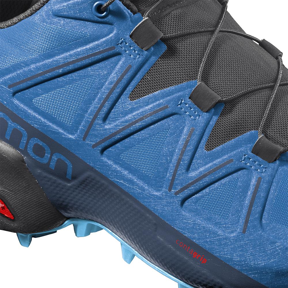 Men's Salomon SPEEDCROSS 5 Trail Running Shoes Indigo | DHCMVN-643