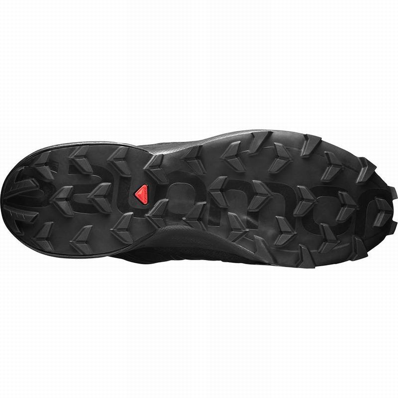 Men's Salomon SPEEDCROSS 5 Trail Running Shoes Black | FDSQEL-540