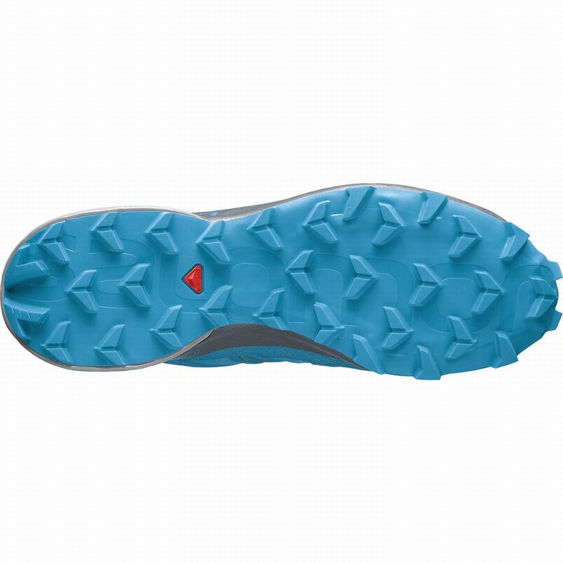 Men's Salomon SPEEDCROSS 5 Trail Running Shoes Blue | HNSMGY-420