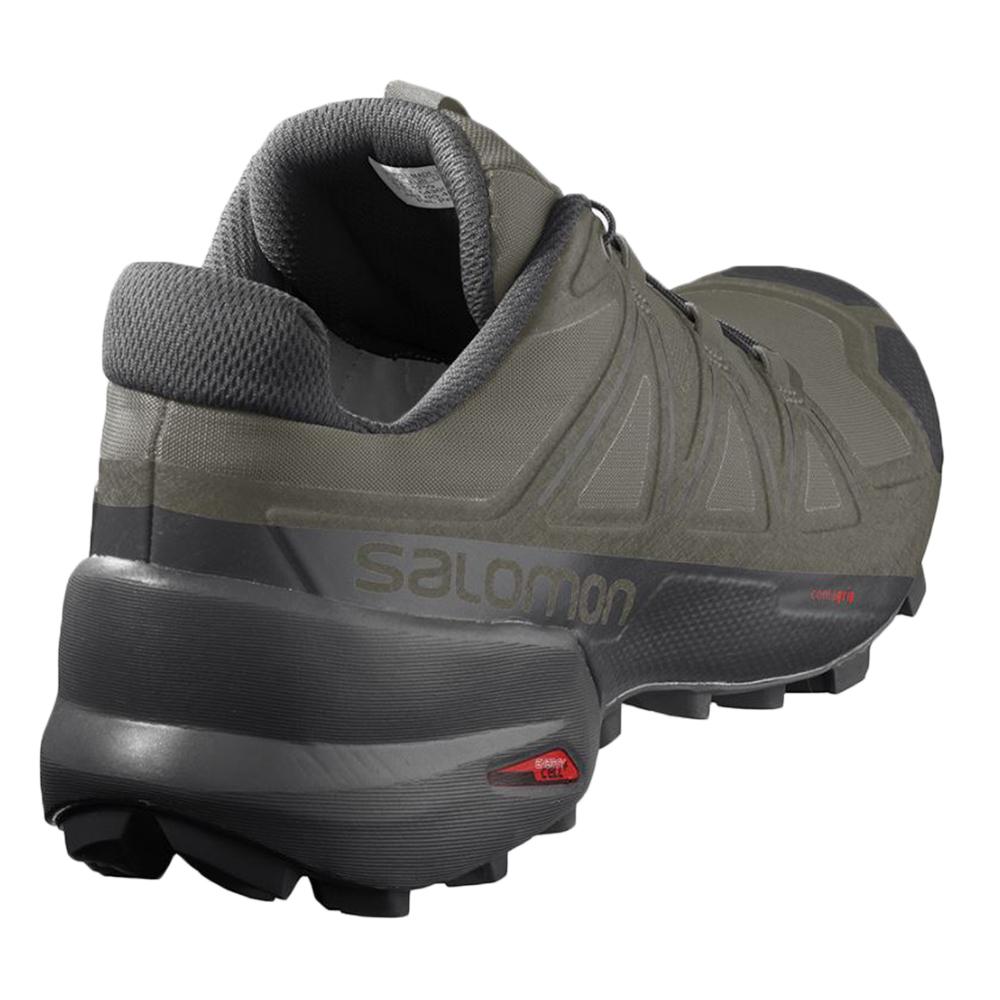 Men's Salomon SPEEDCROSS 5 Trail Running Shoes Olive | KSQZMV-853