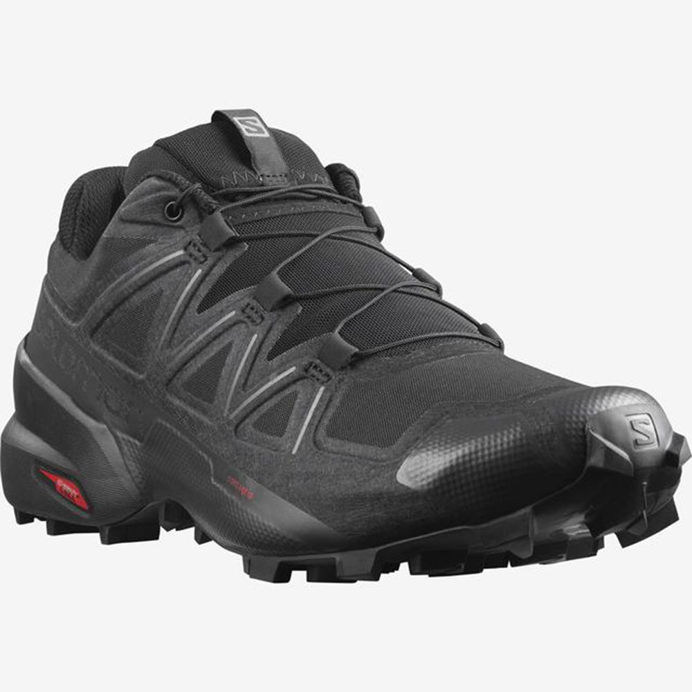 Men's Salomon SPEEDCROSS 5 Trail Running Shoes Black | SYKGVQ-193