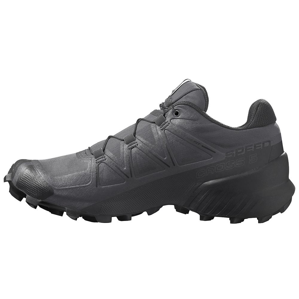 Men's Salomon SPEEDCROSS 5 Trail Running Shoes Black | TUDVGS-360