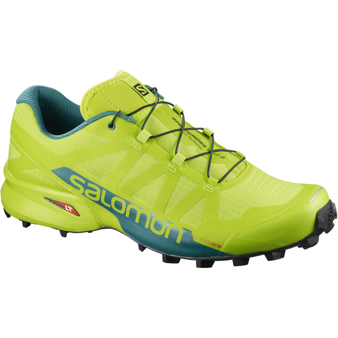 Men\'s Salomon SPEEDCROSS PRO 2 Trail Running Shoes Yellow | CJOHLW-371