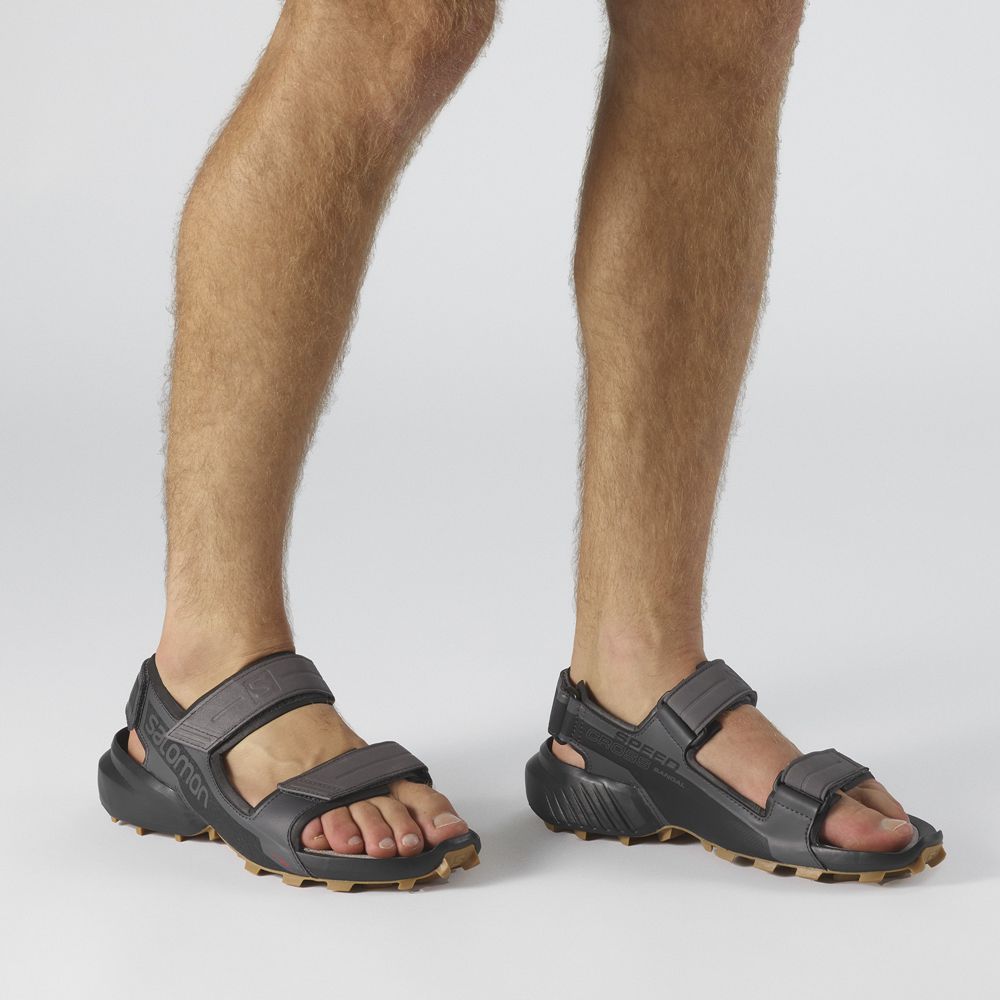 Men's Salomon SPEEDCROSS Sandals Black | ALTPYV-614