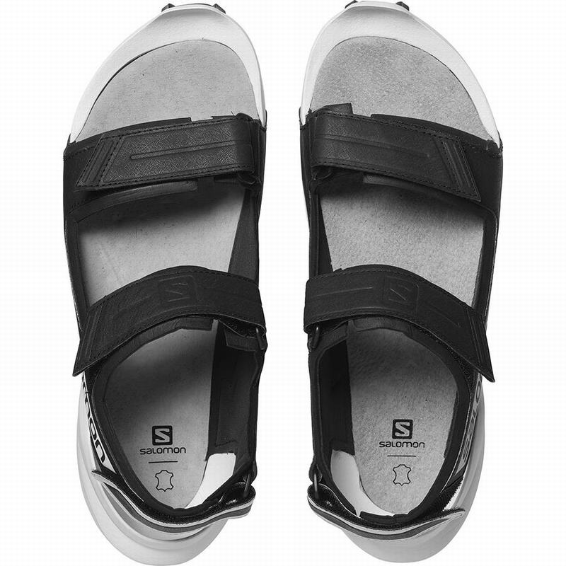 Men's Salomon SPEEDCROSS Sandals Black / White | WRGMBU-017
